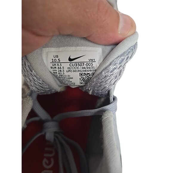 Nike Men's Renew Ride 2 CU3507-005 Running Shoe Grey/Red Size 10.5M - Picture 4 of 7